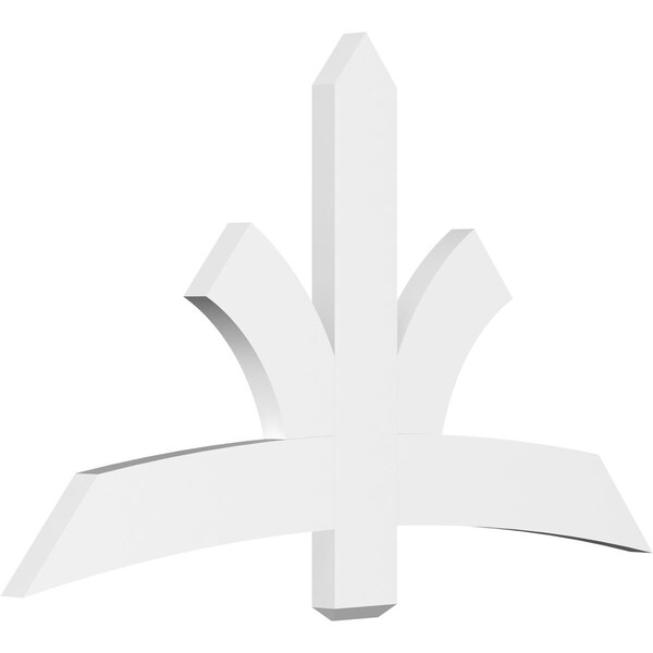 Ekena Millwork Davenport Architectural Grade PVC Gable Bracket, 60"W x 35"H x 2"D x 6"F, 14/12 Pitch GBP060X35X0206DAV00 - main